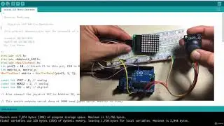 Arduino Tutorial: Joystick LED Matrix Game   Part 2   Using an LED Matrix