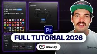 Brevidy plugin for Adobe Premiere - FULL TUTORIAL 2026