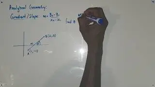 Analytical Geometry (Gradient) Gr11 Mathematics