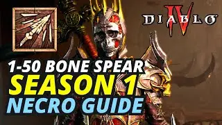 Diablo 4 Necromancer Build 1-50 FAST LEVELING Guide SEASON 1