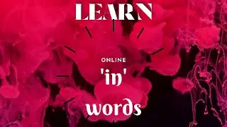 learn phonetic 'in' words in a very easy way