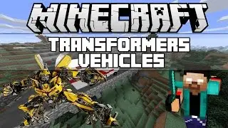 Minecraft: TRANSFORMERS VEHICLES (CARS, HOVERCRAFT, BIKES. MOTORCYCLE, & MORE!) Mod Showcase