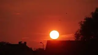 Time Lapse Sunset On Clear Sky | Copyright Free Stock Video 1080p