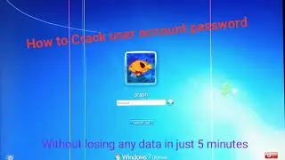 How to crack user password without cd and reset and lossing any data