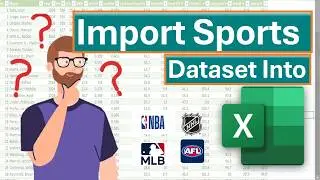 How to Get Sports Dataset into Excel | Power Query