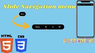 Slide Navigation Responsive Menu bar using Html Css