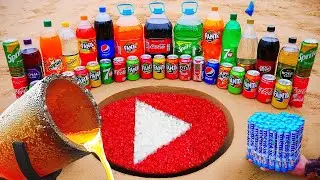 EXPERIMENT: Orbeez from Big Coca Cola vs Mentos & Popular Sodas