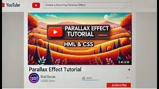 Create a Stunning Parallax Effect with HTML and CSS | Step-by-Step Tutorial