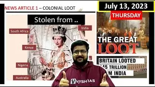 HINDU EDITORIAL DAILY | July 13 | THURSDAY | Hindu news paper analysis daily | Vysh IAS Hindu news