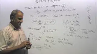 VIDEO - 137: TOPIC 8: INTEGRATION: REVISION EXAMPLES ON INTEGRATION SET (4)