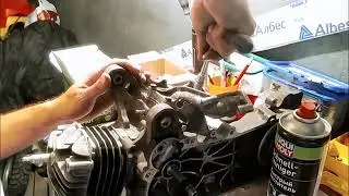 Установка маслонасоса и впускной патрубок honda dio 34