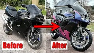 1993 Kawasaki ZXR 750 Restoration - 90s Sport bike FULL BUILD