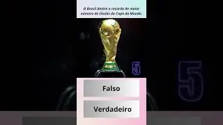 O Brasil detém o recorde de maior número de títulos da Copa do Mundo 