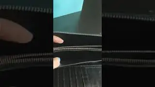 Кошелек из кожи крокодила черного цвета