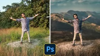 Change Background in Photoshop | Depth of Field Photoshop | Color Match in Photoshop | Hindi