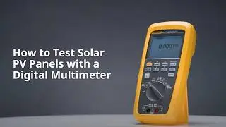 How to test PV panels with a DMM