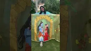 Parvathi kalyanam🧡 #artshorts #adduthera #handpainted #artcasm