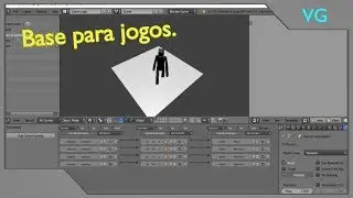 Blender criar base para jogos personagem com logicas e animação na BGE
