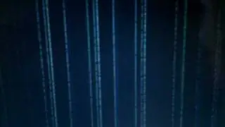 MacBook Air "The Matrix" screen during BootCamp
