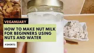How to make almond milk with blender #veganuary #vegan #dairyfree