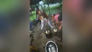 Zlatan shows off His pounding skills