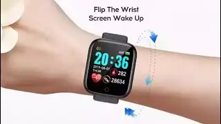 Hryfine Smartwatch vibration, lift up, brighten screen sensor, t500 y68 116 plus t900