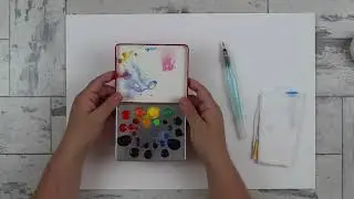 How I easily made a travel watercolor palette.