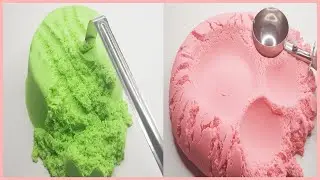 Comfortable video and ASMR sand Kinetic sand 014 sand play