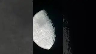The moon through my telescope 🔭🌙