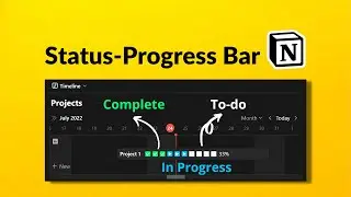 2-in-1 Status-Progress Bar x How do I Upgrade my Workflow with the Latest Notion Updates (Eng-CC)