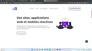 The bêta version of my Web Agency website.