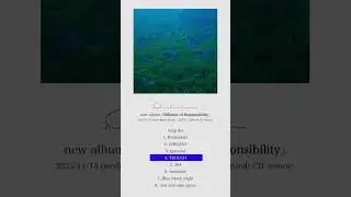 new album 「Diffusion of Responsibility」song list & teaser movie #sheherherhers #shhhs_DoR