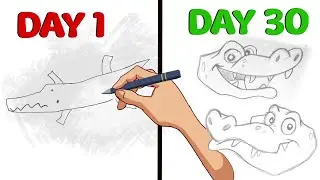 sketchbook tour: I drew animals EVERDAY for 30 days... here's what happened!