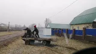Переднеприводная самоделка с мотором от инвалидки.