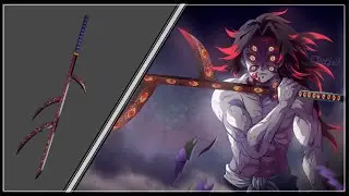 Demon Slayer Kokushibo Nichirin Katana | Blender 3D Modeling