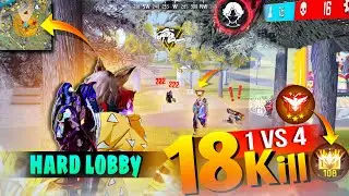 Solo vs Squad Hard Lobby || Grandmaster Hard Lobby gameplay 🔥