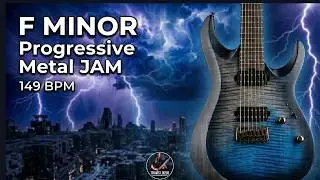 Progressive Metal Backing Track | F minor | 149 BPM