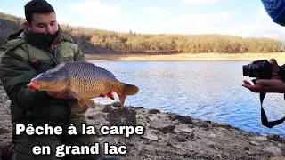 Pêche à la carpe en hiver ** GRAND LAC **
