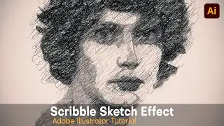 create scribble sketch effect | adobe illustrator tutorial