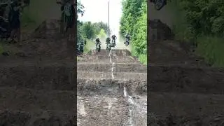 Pit-bike straight rhythm is a WILD sport
