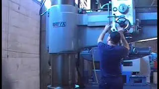 OOYA #RE3-2500 RADIAL DRILL, SECOND VIDEO