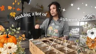 Cozy Fall Candle-Making 🍂 | studio VLOG