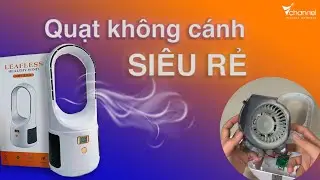 ✅ Dùng thử QUẠT KHÔNG CÁNH DÙNG PIN phân khúc siêu rẻ