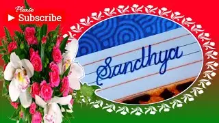 Beginner's Handwriting Practice  || Names in Cursive Writing -5.#handwriting #cursivewriting