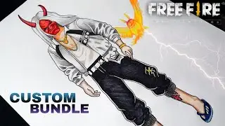 Custom Zombie Bundle Drawing|| Freefire Drawing || KAKU ARTS