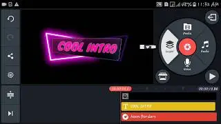 How to make neon intro | Kinemaster Tutorial