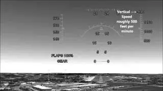 GE F-16 Flight Simulator Demo:  Perfect Approach and Landing