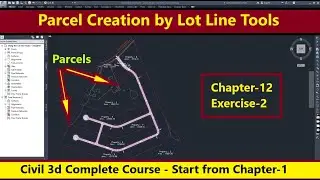How to Create Parcel Using Lot line Tool in AutoCAD Civil 3d | Parcel Creation Tools|Civil 3d Parcel