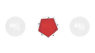 Polygon chart with connected data points 2D object doodle animation