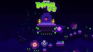 "Dash v2" by BlueLite | Geometry Dash 2.2 (Medium Demon)